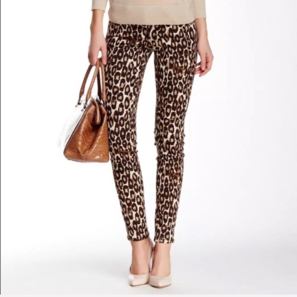 NEW Kate Spade leopard Broome street jeans 25